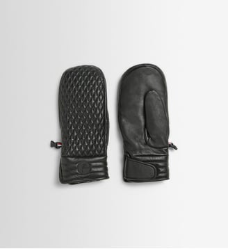 Moufles de ski athena mitten cuir de chevre - Fusalp - Noir