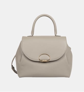 Sac à main Milano Pia M  cuir grainé - Lancaster - Mastic