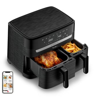 Friteuse sans huile Easy fry Dual XXL 8,3L EZ901N20 - Moulinex - Noir