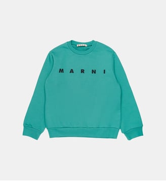 Sweat-shirt à col ras du cou avec logo Marni - Marni - Vert menthe clair