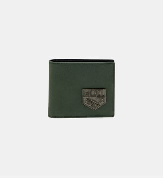 Petit portefeuille à deux volets avec patch Diesel - Diesel - Vert