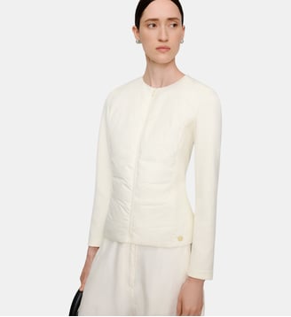 Veste cintrée à col rond - Adolfo Dominguez - Écru