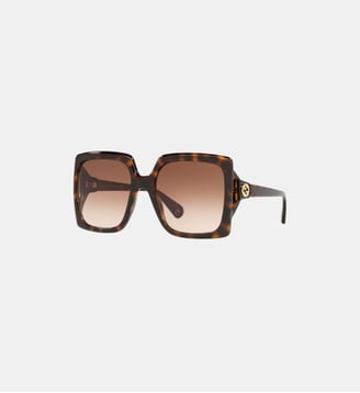 Lunettes de soleil Carré GG0876S - Gucci - Marron