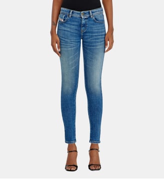 Skinny Jeans Regular Waist 2017 Slandy - Diesel - Bleu moyen