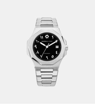 Montre automatique Zeta Noir 1001-A - Maison du Temps - Argenté