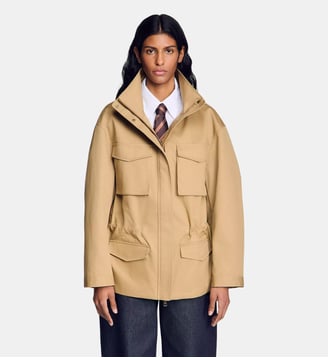 Blouson à taille ajustable - Sandro - Camel