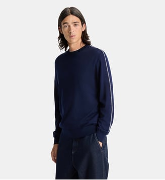 Pull nayral col rond coupe regular - Fusalp - Marin et souris