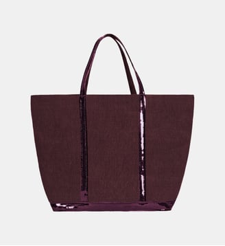 Cabas XL En Lin - Vanessa Bruno - Aubergine