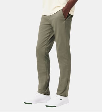 Chino twill stretch slim fit - Lacoste - Vert kaki tank