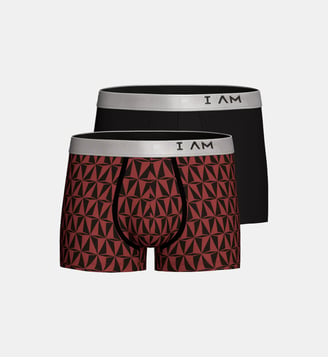 Pack 2 boxers d'homme en Lyocell - Impetus - Rouge foncé