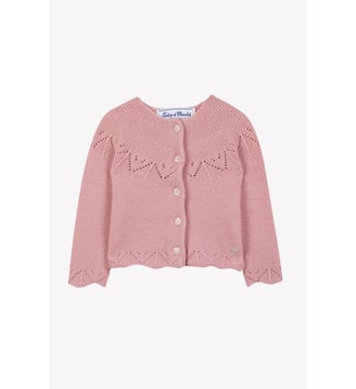 Cardigan - Blush laine maille ajourée Tartine Et Chocolat