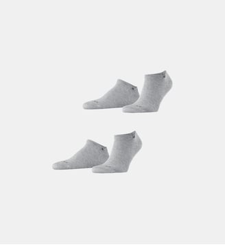 Chaussettes Sport Everyday 2-Pack Coton Opaque - Burlington - Gris clair