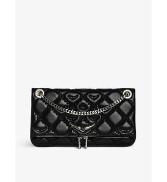 Pochette Rock II Matelassée Monogram - Zadig&Voltaire - Noir