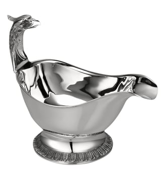Saucière grand modèle en métal argenté - MALMAISON - Christofle - Argent