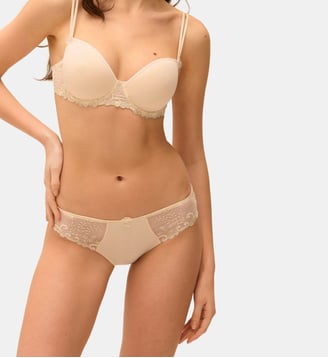 Slip Delice à broderies - Simone Pérèle - Beige rosé