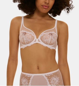 Soutien-gorge avec armature décolleté plongeant - Blanc - Simone Pérèle - Blanc