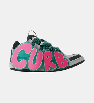 Sneakers Urban Curb En Cuir À Patch - Lanvin - Vert