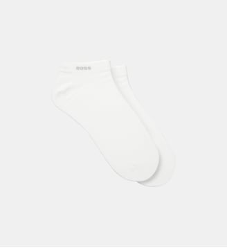 2 paires de chaussettes basses en maille stretch - BOSS - Blanc cassé
