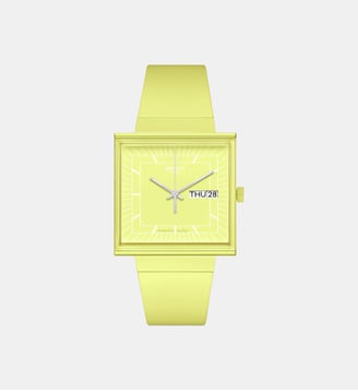 Montre What if Jaune SO34J700 - Swatch - Jaune