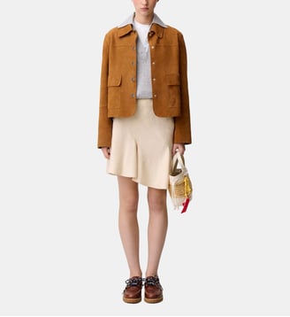 Jupe courte asymétrique - Claudie Pierlot - Vanille