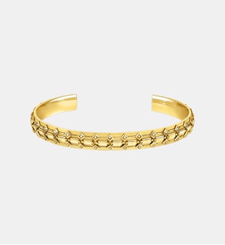 Large Bracelet rigide doré écailles de crocodile - Thomas Sabo - Or