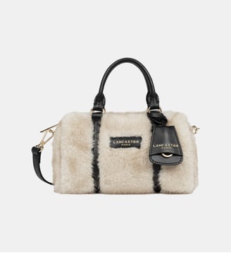 Sac polochon Moumoute - Lancaster - Écru et noir