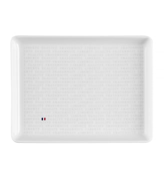 Mini Plat République Française 16 X 12 Cm - Degrenne Elysee - Degrenne - Blanc