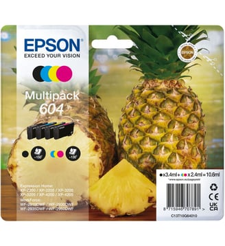 Cartouche d'encre 604 Serie Ananas (CMJ N) - Epson - Multicolore