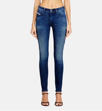 Skinny Jeans Regular Waist 2017 Slandy - Diesel - Bleu foncé