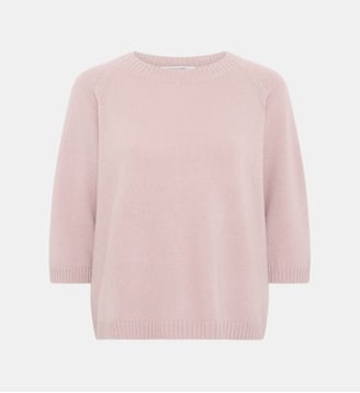 Pull à col rond en cachemire - LIVIAH - Gerard Darel - Rose clair