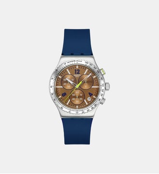 Montre New irony chrono Brun YVS534 - Swatch - Argenté