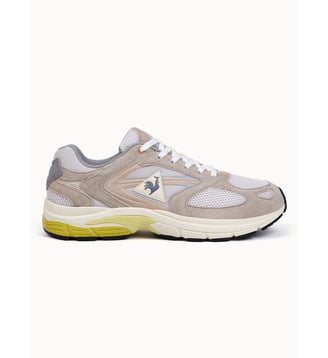 Sneakers running en mesh et suede Allure - Le Coq Sportif - Nougat et white sand