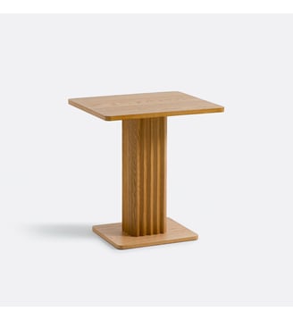 Table de bistrot en plaqué chêne 2 couverts - La Redoute Interieurs - Chêne
