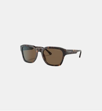 Lunettes de soleil Carré EA4175 - Emporio Armani - Havana brillant