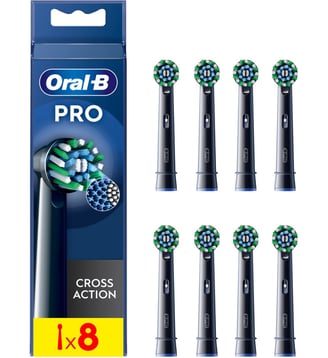Brossette dentaire Cross Action Black x8 X-filaments Oral B