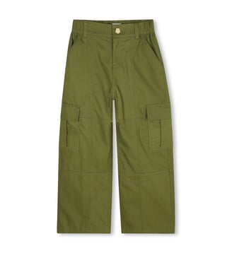 Pantalon en coton - Kenzo Kids - Sphagnum