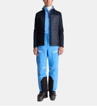 Doudoune Aspon II courte en néoprène et nylon matelassé - Fusalp - Bleu marine