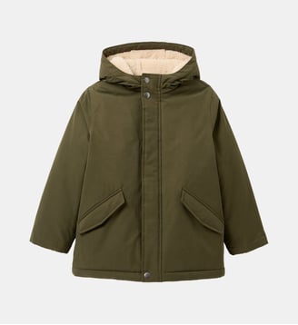 Parka doublée sherpa Garçon - Cyrillus - Kaki