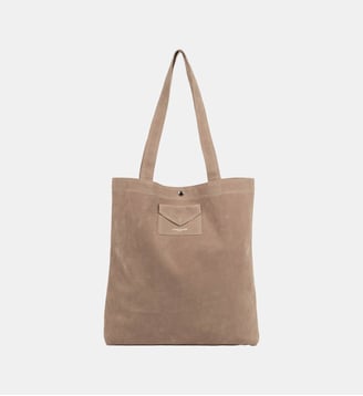 Sac cabas épaule Suédine KBA - Lancaster - Beige foncé