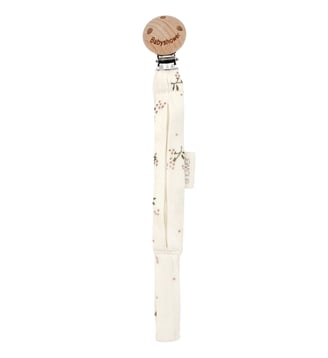 Attache sucette Wood - Babyshower - Blanc