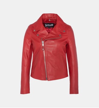 Blouson Perfecto®, cuir d'agneau - Schott - Rouge