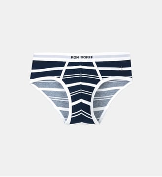 Slip Y-Front RON DORFF à rayures - Ron Dorff - Bleu marine