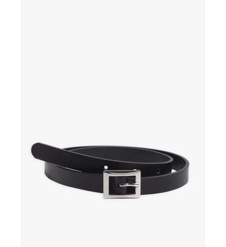 ceinture Box en cuir - Agnès b. - Noir