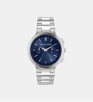 Montre multifonction LOUD - Trussardi - Bleu et sunray