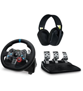 Volant + Pédalier Volant G29 + Casque G435 Noir Logitech