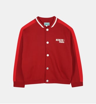 Cardigan avec fermeture pressionnée - Kenzo Kids - Claret