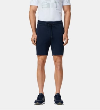 Short En Molleton Avec Logo - Hackett London - Navy