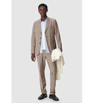 Veste de costume chiné TRAVEL SUIT* - Ikks - Marron