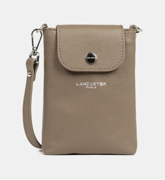 Pochette smartphone Milano Bao en cuir - Lancaster - Sable foncé
