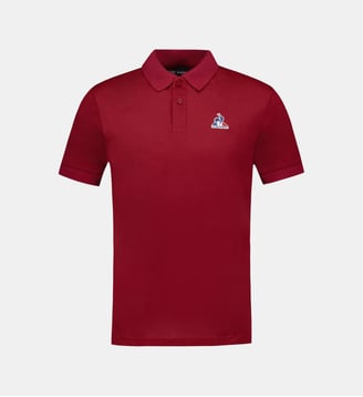 Polo droit signature - Le Coq Sportif - Rouge
